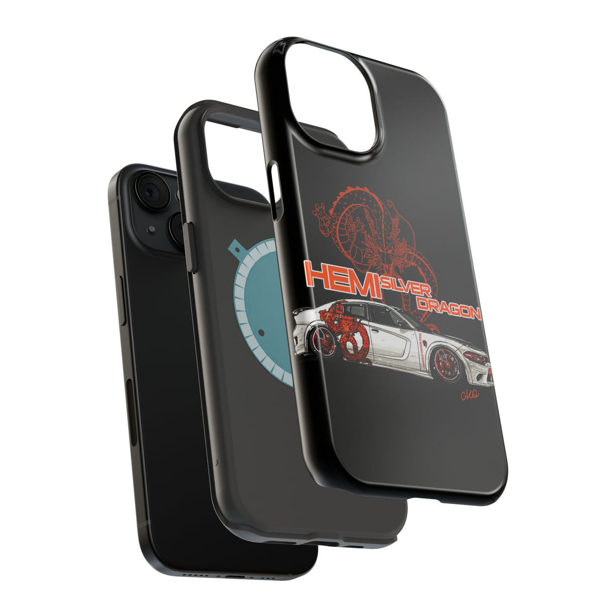 Hemi SilverDragon - MagSafe Phone Case