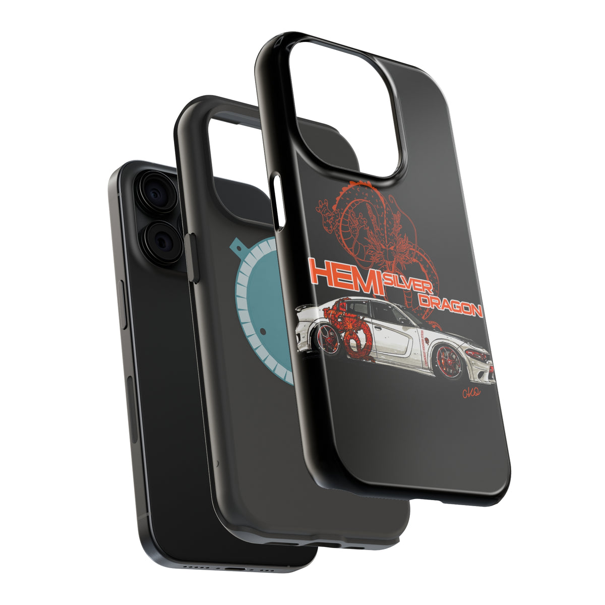 Hemi SilverDragon - MagSafe Phone Case