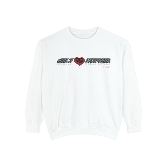 I Love Fast Cars Crewneck