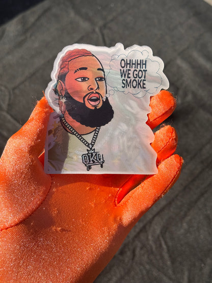OKQ Anime + We Got Smoke Sticker