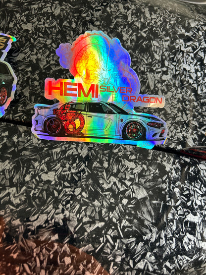 OKQ Holographic Car Collection Sticker Pack