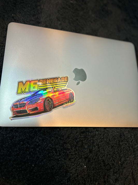 OKQ Holographic Car Collection Sticker Pack